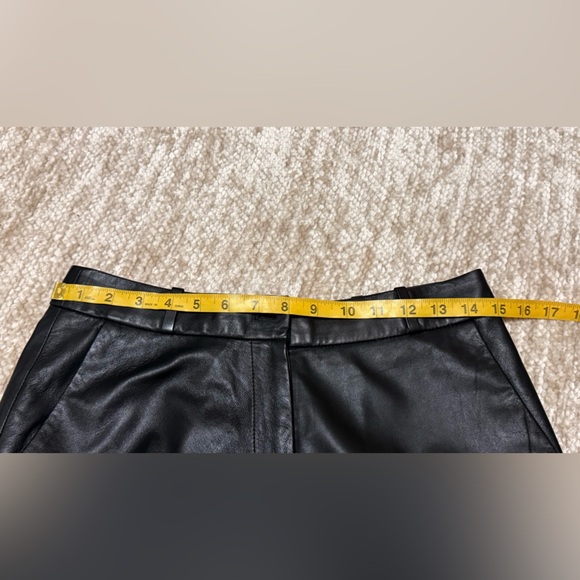 Loulou Studio noro 💯 % lambskin  leather Black Flare & Wide Leg pants - Picture 11 of 17